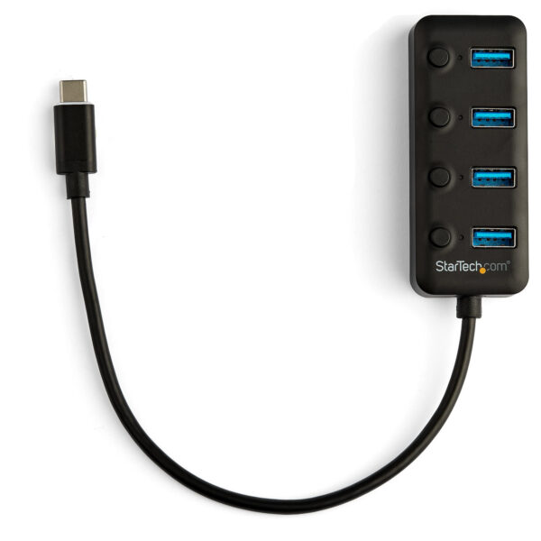 StarTech.com 4 Port USB-C Hub - USB-C naar 4x USB 3.0 Type-A met Individuele On/Off Port Switches - SuperSpeed USB 3.2 Gen 1 (5G - Afbeelding 5