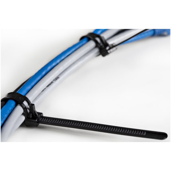 StarTech.com 15 cm Zwarte Herbruikbare Kabelbinders 7 mm Breed, 35 mm Bundeldiameter, 22 kg Treksterkte Hersluitbare Nylon Snelb - Afbeelding 5