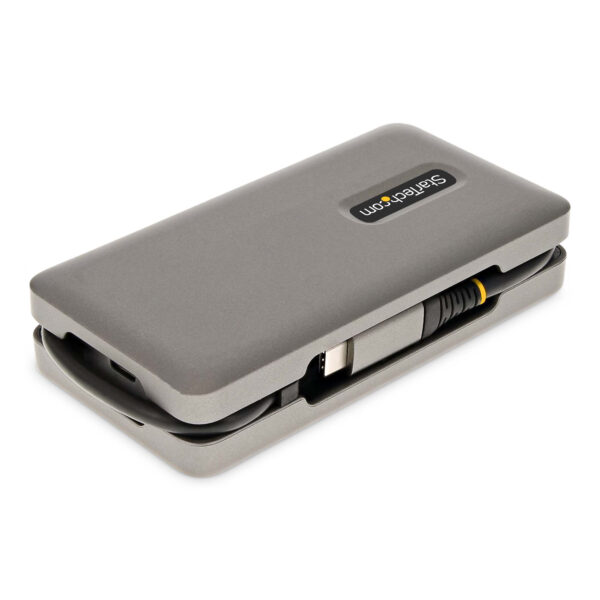 StarTech.com USB-C Multiport Adapter, 4K 60Hz HDMI/VGA, 3-Port USB Hub, 100W Power Delivery Pass-Through, GbE, Travel Docking St - Afbeelding 4