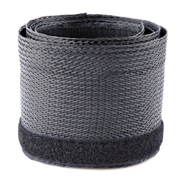 StarTech.com 3m Gevlochten Kabelmantel met Klittenband, Trimbare Heavy Duty Polyester Kabelhuls, 3cm Diameter, Computer Kabelman - Afbeelding 2