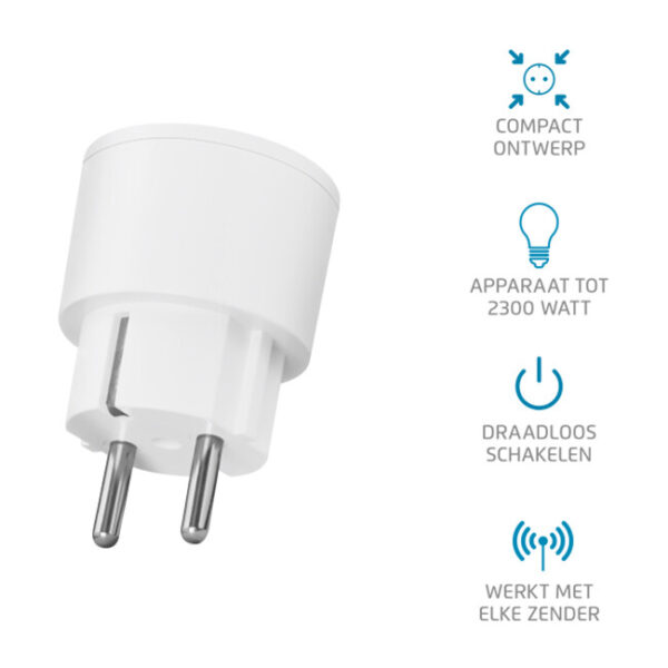 KlikAanKlikUit ACC-2300 smart plug 2300 W Wit - Afbeelding 2