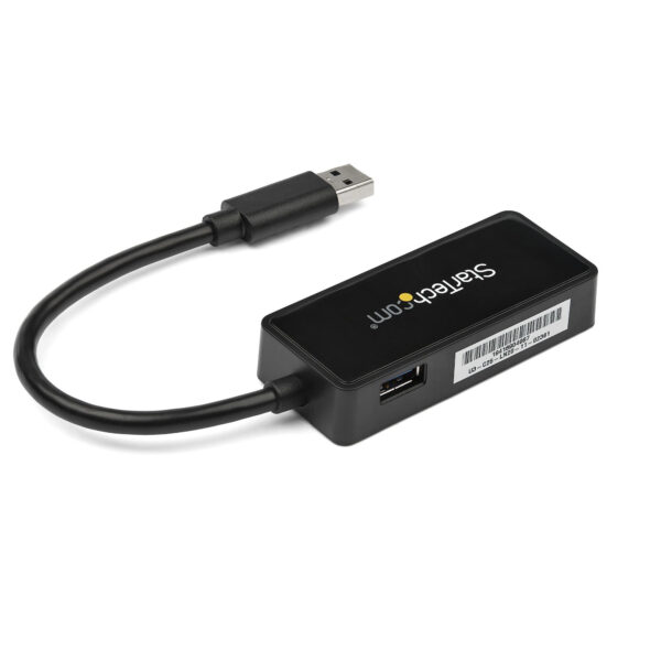 StarTech.com USB 3.0 naar gigabit Ethernet-adapter NIC met USB-poort - zwart - Afbeelding 2