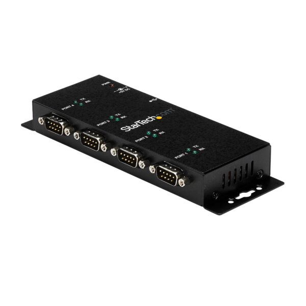 StarTech.com 4-poort USB naar DB9 RS232 Seriële Adapter Hub – Industrieel DIN-rail en Wandmontage - Afbeelding 7
