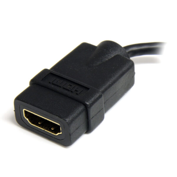 StarTech.com 12 cm High-speed HDMI-adapterkabel HDMI-naar-HDMI Micro F/M - Afbeelding 4