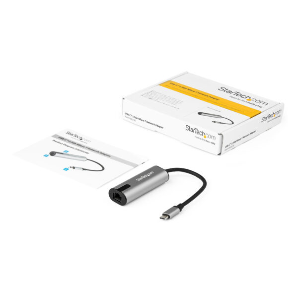 StarTech.com 2.5GbE USB C naar Ethernet Adapter NBASE-T NIC, USB 3.0 Type C 2.5/1 Gigabit/100 Mbps Multi Speed Netwerk, USB 3.1 - Afbeelding 6