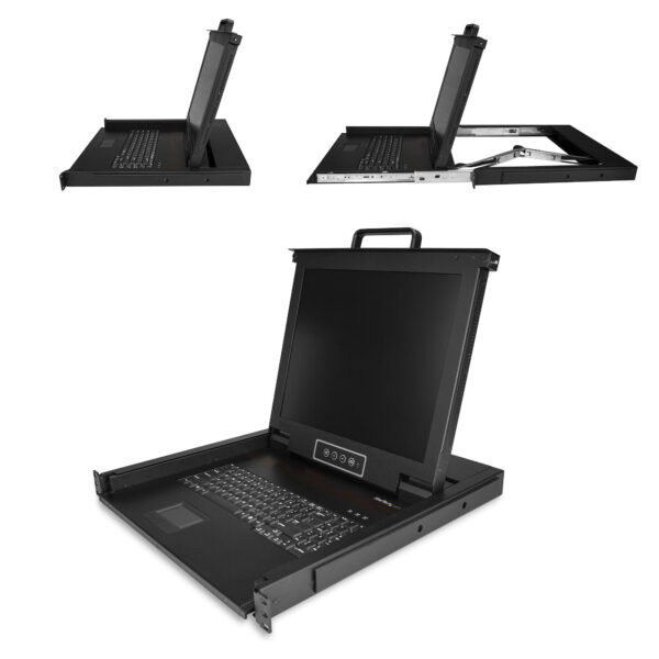 StarTech.com KVM Rack Console, Single Port VGA KVM met 17" LCD Scherm voor Server Rack, Complete Universele 1U LCD KVM Lade met - Afbeelding 6