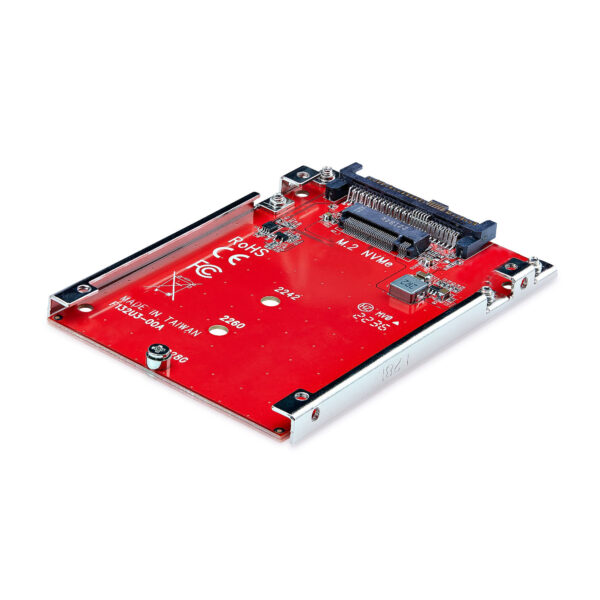 StarTech.com M.2 naar U.3 Adapter voor M.2 NVMe SSDs, PCIe M.2 Schijf naar 2.5inch U.3 (SFF-TA-1001) Host Adapter/Converter, TAA - Afbeelding 2