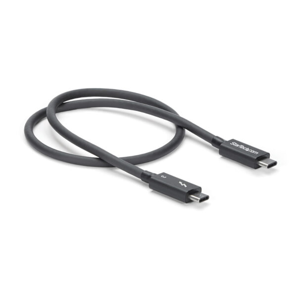StarTech.com 50cm Thunderbolt 3 Kabel, 40Gbps, 100W PD, 4K/5K, Thunderbolt Gecertificeerd, Thunderbolt 4/USB 3.2/DisplayPort Com - Afbeelding 4