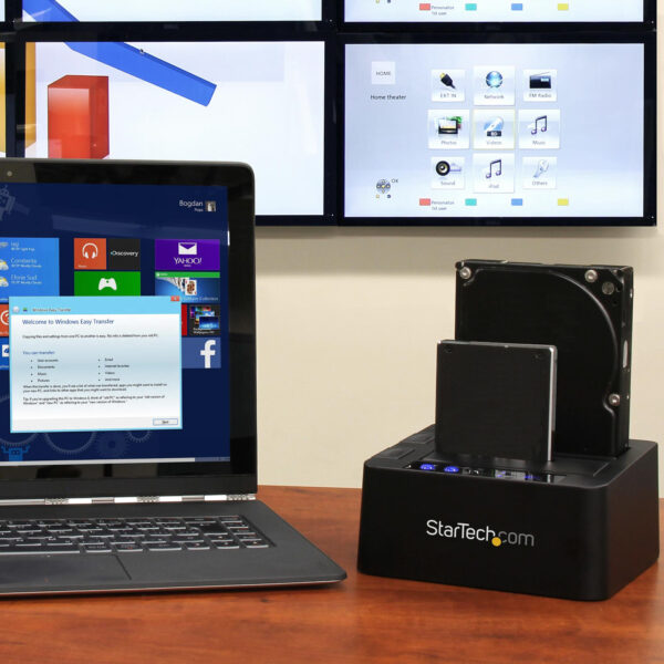 StarTech.com USB 3.1 (10Gbps) Standalone Duplicator Dock voor 2.5" & 3.5" SATA SSD/HDD schijven met Fast-Speed Duplication tot 2 - Afbeelding 3