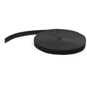 StarTech.com 15m Bulk Rol Klittenband - Op Maat te Knippen Herbruikbare Kabelbinders - Industriële Klitband Tape - Zelfklevende