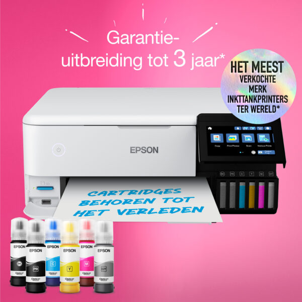 Epson EcoTank ET-8500 A4 Wi-Fi-fotoprinter met inkttank - Afbeelding 2