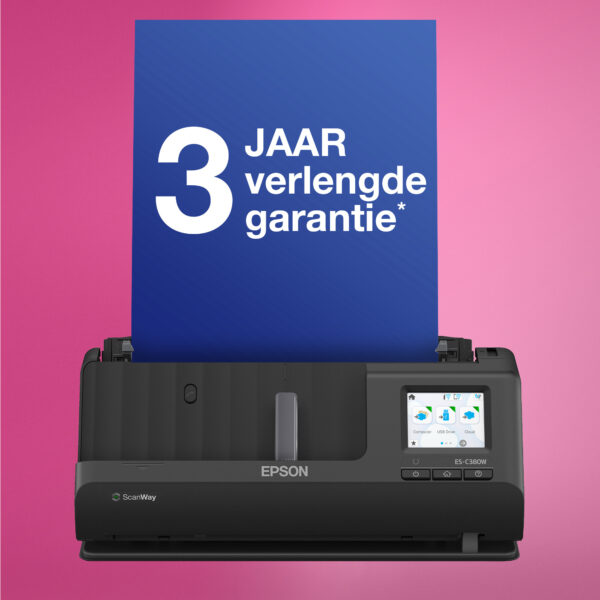 Epson ES-C380W compacte A4-documentscanner met Wi-Fi-connectiviteit en U-traject - Afbeelding 7