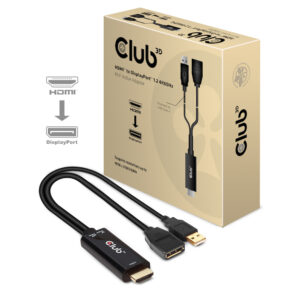 CLUB3D HDMI 2.0 TO DISPLAYPORT 1.2 4K60HZ HDR M/F ACTIVE ADAPTER Zwart