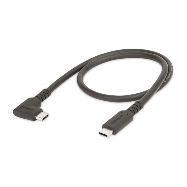 StarTech.com 50cm Haakse USB-C Kabel, Rugged, USB 3.2 Gen 2 (10 Gbps), USB C naar C Data transfer Kabel met Rechte Hoek, 4K 60Hz - Afbeelding 10