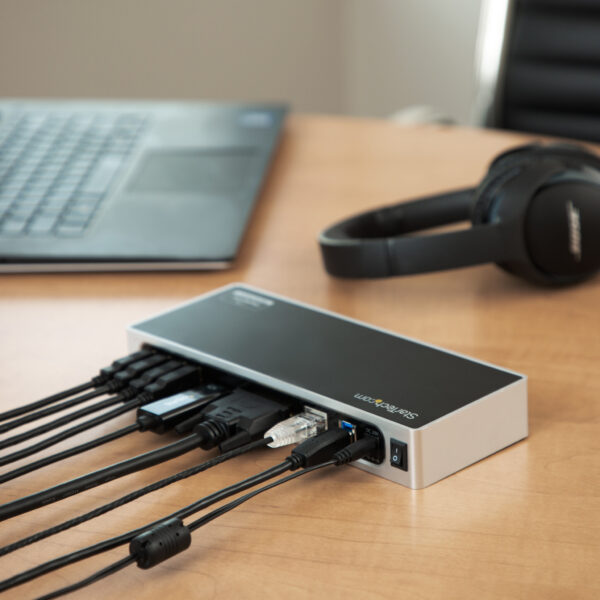 StarTech.com USB 3.0 Docking Station - Dual Monitor Laptop Docking Station met HDMI & DVI/VGA Video - 6-port USB 3.1 Gen 1 5Gbps - Afbeelding 4