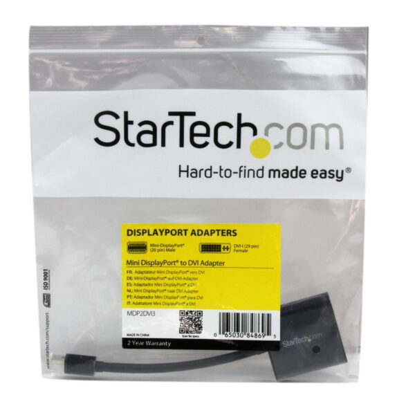 StarTech.com Mini-DisplayPort naar DVI video adapter / converter zwart mini DP naar DVI 1920x1200 - Afbeelding 4