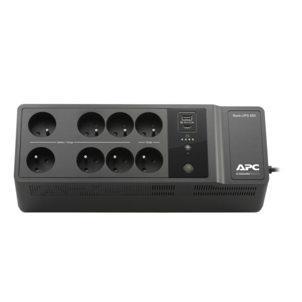 APC Back-UPS BE850G2-FR - Noodstroomvoeding 8x penaarde(België), 850VA, 2 USB opladers, 1 USB datapoort - Afbeelding 3