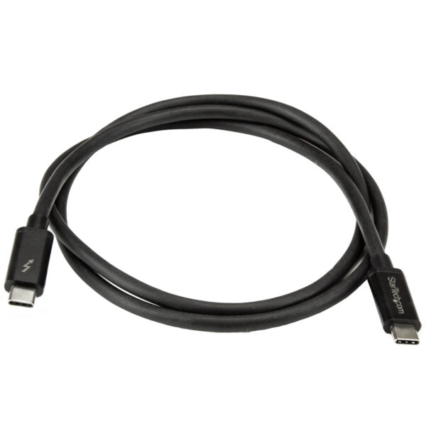 StarTech.com 1m Thunderbolt 3 Kabel, 20Gbps, 100W PD, 4K, Thunderbolt Gecertificeerd, Thunderbolt 4/USB 3.2/DisplayPort Compatib - Afbeelding 3