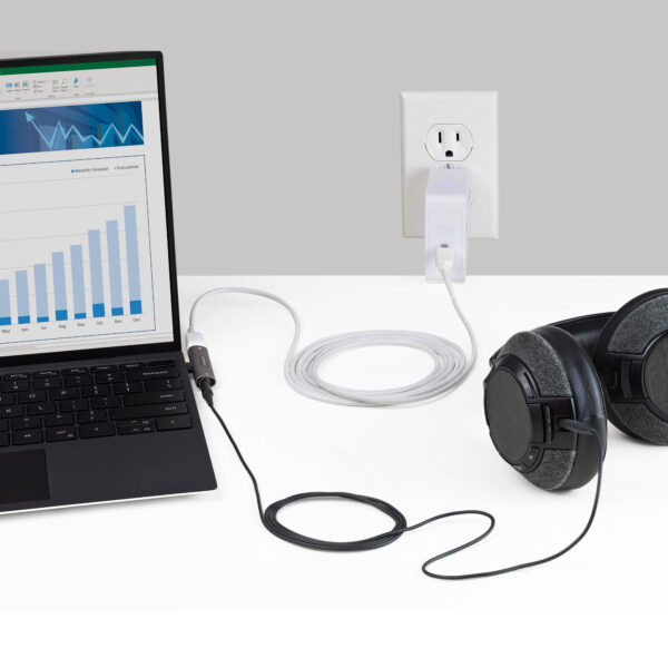 StarTech.com USB-C Audio & Oplaadadapter - USB-C Audio Adapter met 3.5mm TRRS Koptelefoon/Headset Jack en 60W USB Type-C Power D - Afbeelding 7