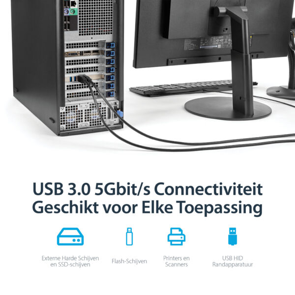 StarTech.com 4-poorts PCI Express (PCIe) SuperSpeed USB 3.0 kaartadapter met 4 speciale 5 Gbps kanalen UASP SATA/LP4-voeding - Afbeelding 4