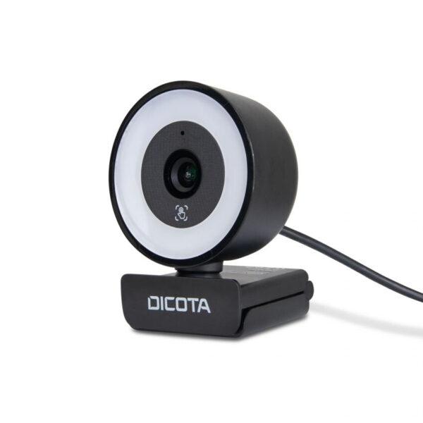 DICOTA D32066 webcam 5 MP 2592 x 1944 Pixels USB 2.0 Zwart - Afbeelding 4