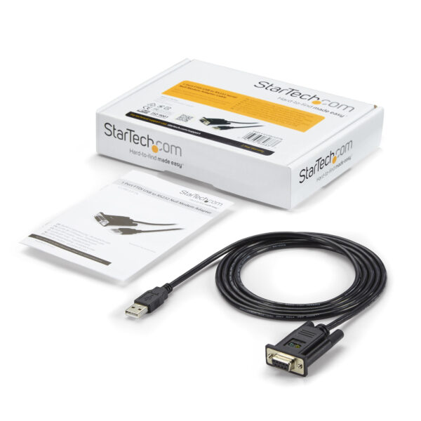 StarTech.com 1-Port USB naar Nulmodem RS232 DB9 Seriële DCE Adapterkabel met FTDI - Afbeelding 5