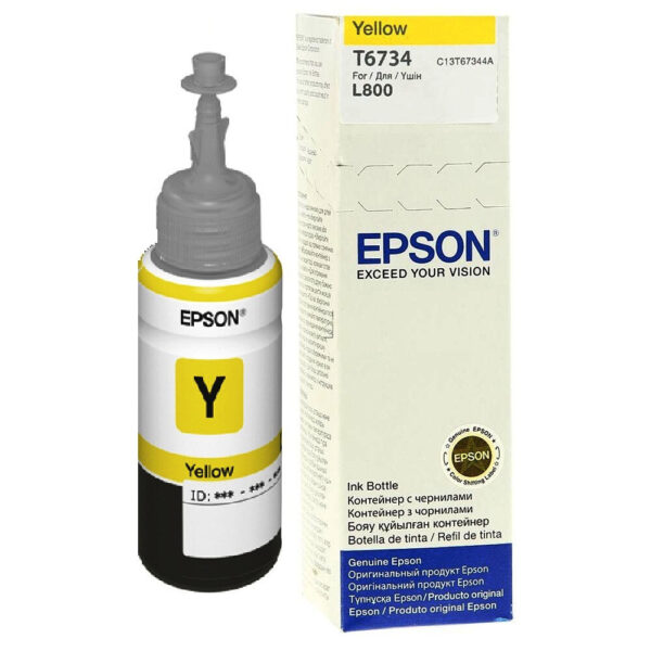 Epson T6734 inktcartridge 1 stuk(s) Origineel Normaal rendement Geel