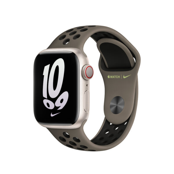 Apple MPGT3ZM/A slimme draagbare accessoire Band Zwart, Grijs, Olijf Fluorelastomeer - Afbeelding 2