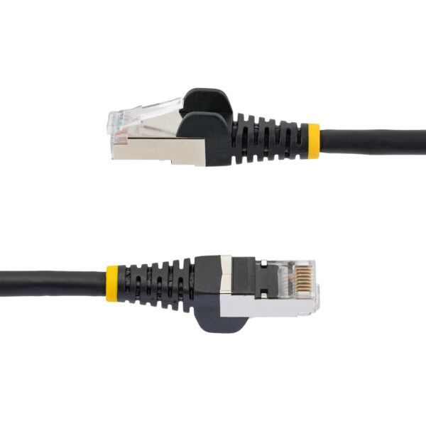 StarTech.com 3m CAT6a Ethernet Kabel, Zwart, Low Smoke Zero Halogen (LSZH), 10GbE 500MHz 100W PoE++ Snagless RJ-45 S/FTP Netwerk - Afbeelding 3