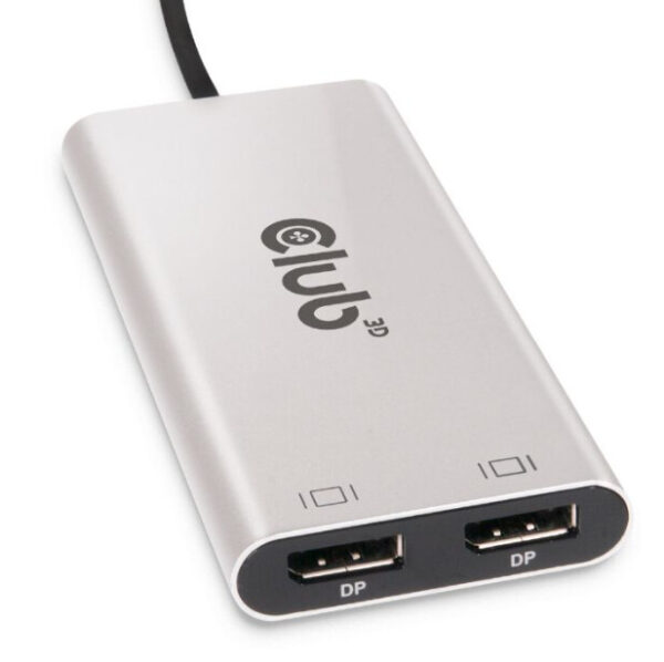 CLUB3D CSV-1586 interface hub Thunderbolt 3 40000 Mbit/s Zilver - Afbeelding 2