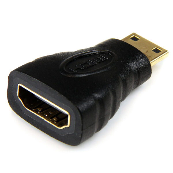 StarTech.com Mini HDMI naar HDMI Adapter, 4K High Speed HDMI Adapter, 4K 30Hz Ultra HD High Speed HDMI Adapter, HDMI 1.4, Vergul