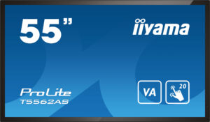 iiyama T5562AS-B1 beeldkrant Interactief flatscreen 138,7 cm (54.6") VA 500 cd/m² 4K Ultra HD Zwart Touchscreen Type processor A