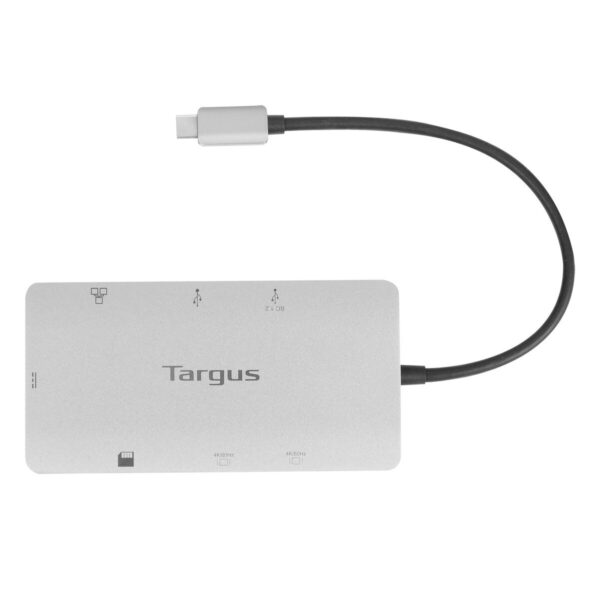 Targus DOCK423EU laptop dock & poortreplicator Bedraad USB 3.2 Gen 1 (3.1 Gen 1) Type-C Zilver - Afbeelding 8