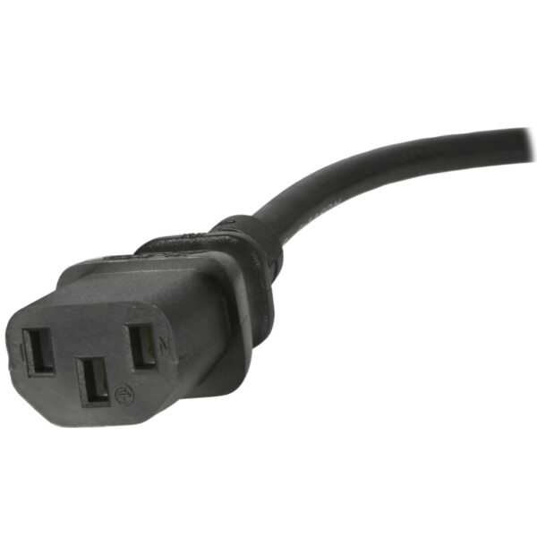 StarTech.com 1.8m UK Computer Stroomkabel, 18AWG, BS 1363 naar C13, 10A 250V, Zwart, AC Vervangkabel, Kettle Lead / UK Voedingsk - Afbeelding 3