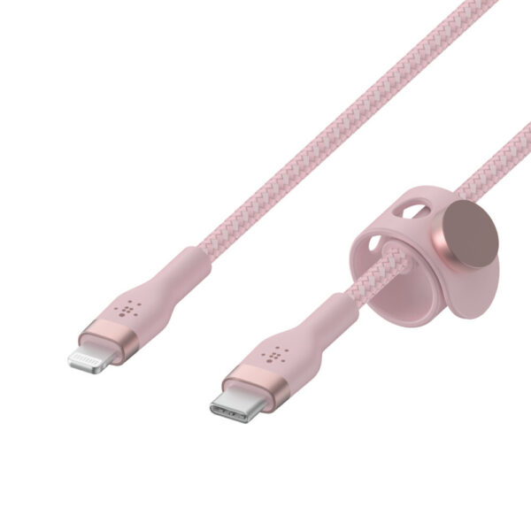 Belkin Cbl S tress USB-C LTG 3M ros Roze - Afbeelding 4