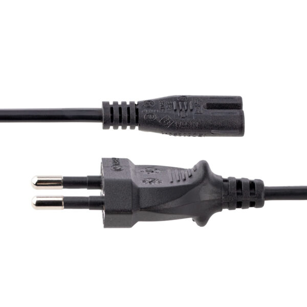 StarTech.com 3m Laptop Stroomkabel, EU Plug naar C7, 2.5A 250V, 18AWG, Laptop Vervangkabel, Printer Voedingkabel, Laptop Lader K - Afbeelding 3