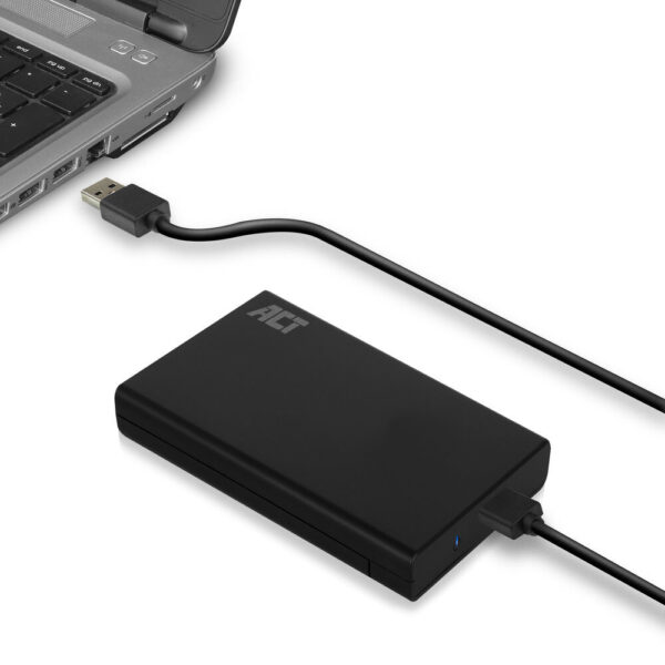 ACT 2,5" SATA harde schijf behuizing, schroefloos, USB 3.2 Gen1 - Afbeelding 3