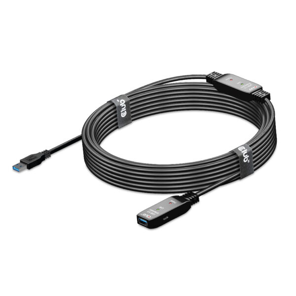 CLUB3D USB 3.2 Gen1 Active Repeater Cable 10m / 32.8ft M/F 28AWG - Afbeelding 4