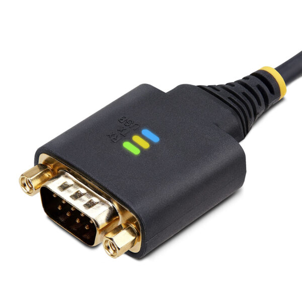 StarTech.com 60cm 2-Port USB naar Seriëel Adapter Kabel, COM Retention, Verwisselbare DB9 Schroeven/Moeren, USB-A naar RS232 DB9 - Afbeelding 4