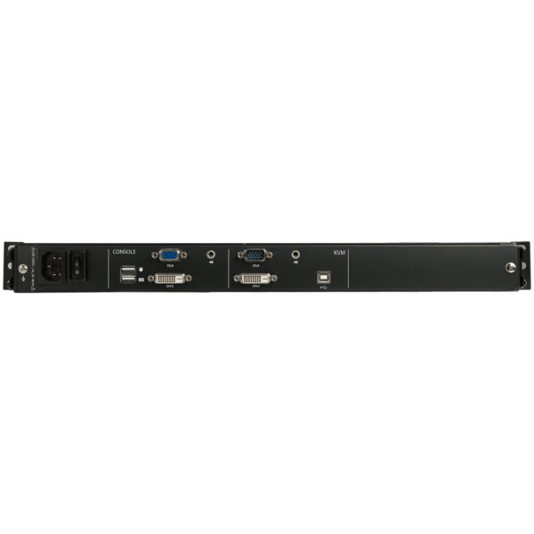StarTech.com Dual Rail KVM Rack Console, HD 1080p, Single Port DVI/VGA KVM met 17" LCD Scherm voor Server Rack, Universele 1U LC - Afbeelding 4