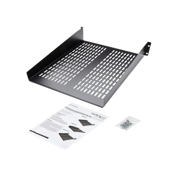 StarTech.com 2U Server Rack Schap - Universele Geventileerde Rack Mount Cantilever Shelf voor 19" Netwerk Kast & Apparatuur - He - Afbeelding 8