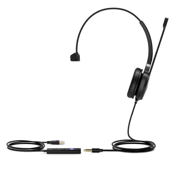 Yealink UH36 Mono Teams Headset Bedraad Hoofdband Kantoor/callcenter USB Type-A Zwart, Zilver - Afbeelding 3