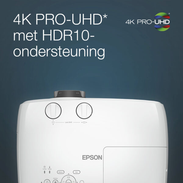 Epson EH-TW7000 4K PRO-UHD-projector, 3000 lumen, scherm van maximaal 500 inch - Afbeelding 6