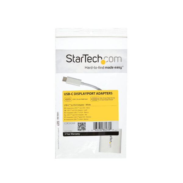 StarTech.com USB-C naar VGA adapter wit - Afbeelding 6