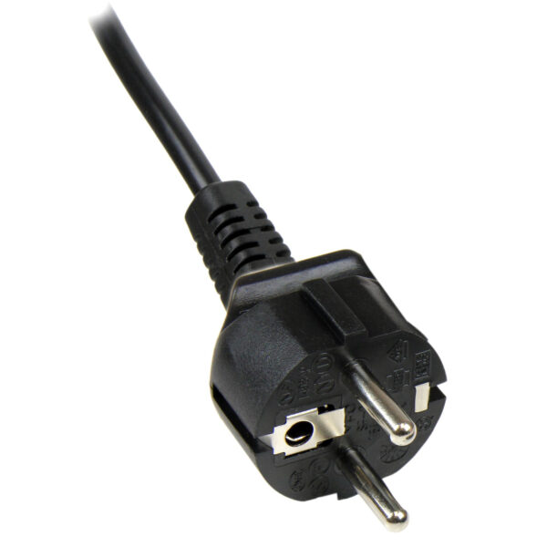 StarTech.com 2m Laptop Stroomkabel, EU Schuko naar C5, 2.5A 250V, 18AWG, Notebook / Laptop AC Vervangkabel, Power Brick Kabel, L - Afbeelding 3