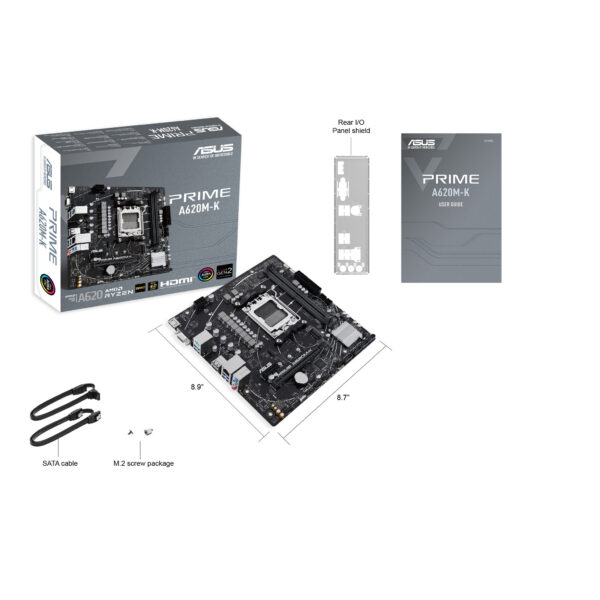 ASUS PRIME A620M-K AMD A620 Socket AM5 micro ATX - Afbeelding 7