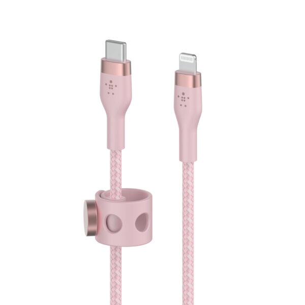 Belkin Cbl S tress USB-C LTG 3M ros Roze - Afbeelding 2