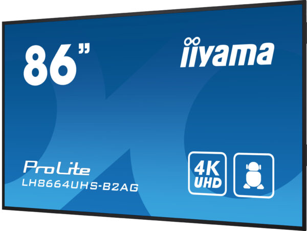 iiyama LH8664UHS-B2AG beeldkrant Digitale signage flatscreen 2,18 m (86") Wifi 500 cd/m² 4K Ultra HD Zwart Type processor Androi - Afbeelding 27