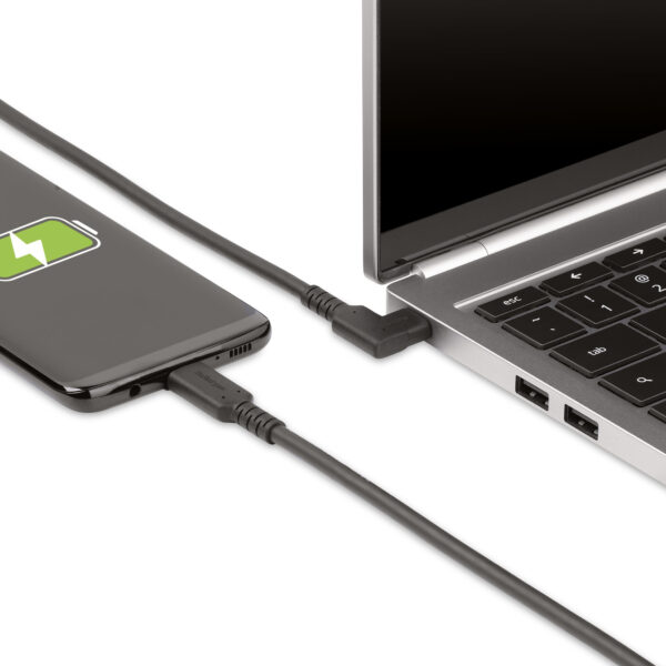 StarTech.com 50cm Haakse USB-C Kabel, Rugged, USB 3.2 Gen 2 (10 Gbps), USB C naar C Data transfer Kabel met Rechte Hoek, 4K 60Hz - Afbeelding 6