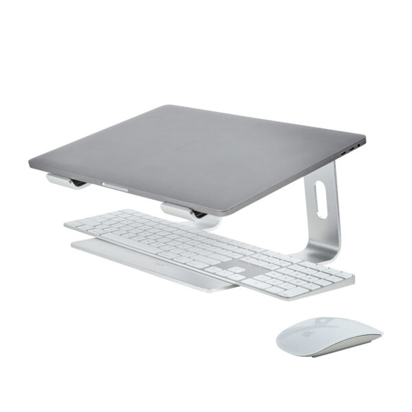 StarTech.com Laptop Standaard Bureau, Aluminum, Zilver, Max 5kg, Ergonomische Laptopstandaard, Draagbare Laptop Verhoger, Notebo - Afbeelding 6